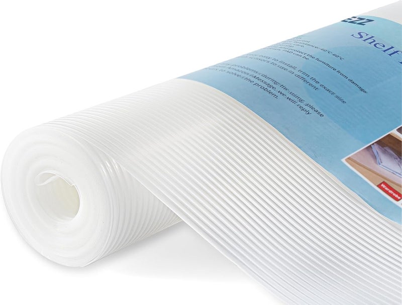 TEZZ 2 Rolls Shelf Liners, 17.5 Inches x 20 FEET Non-Slip Kitchen Cabinet Liner, Washable Oil-Proof Non-Adhesive Contact Paper for Kitchen Drawer, Cabinet, Shelves, Refrigerator, Storage, Desks, coutertops - Image 2